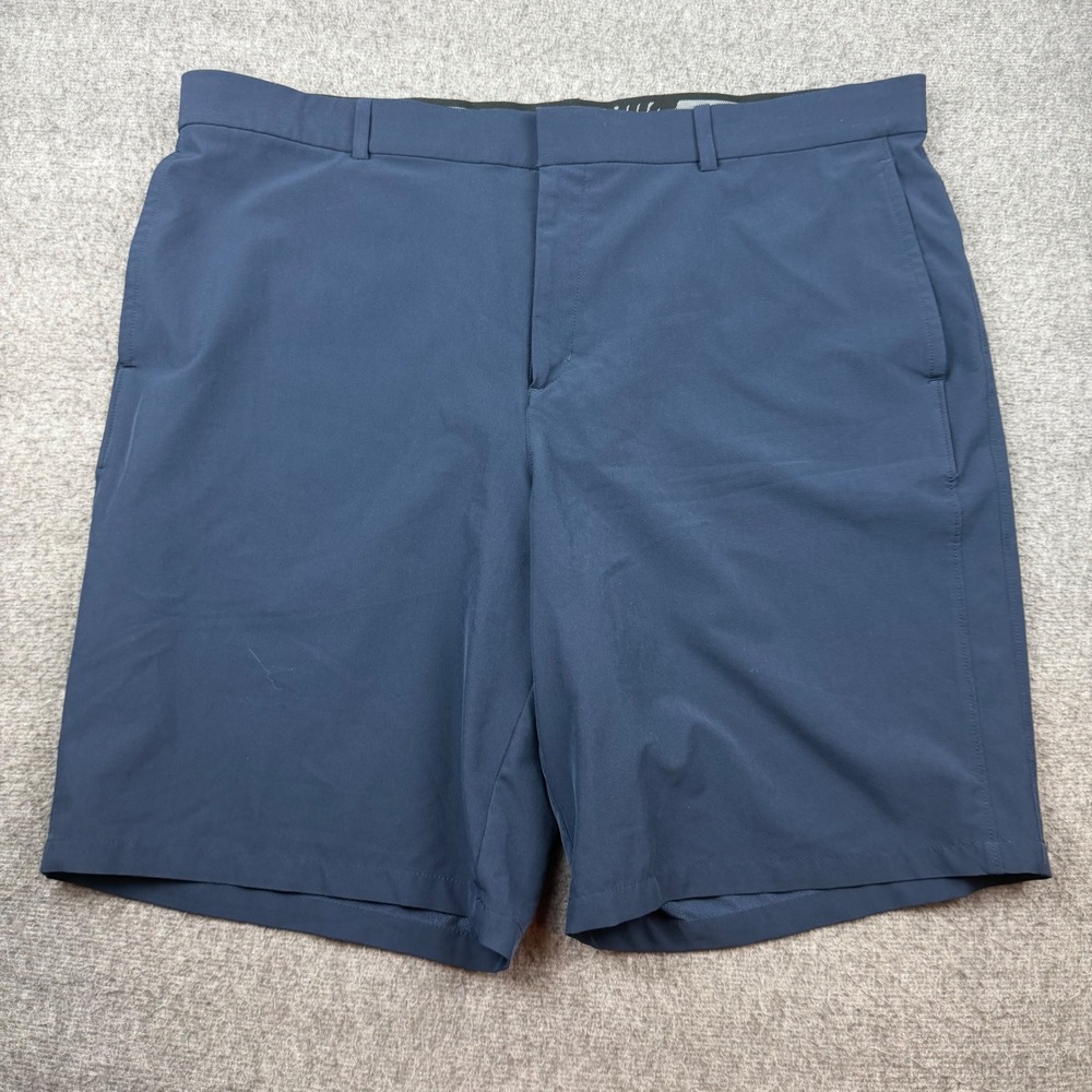 Nike Golf Shorts Men's 40 Navy Blue Dri-FIT Performance Athletic‎ Flat Front